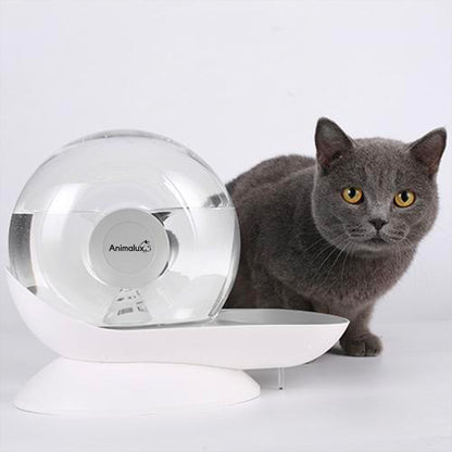 Fontaine a Eau Chat Aquafons Gris Animalux, Packshot #couleur_gris perle