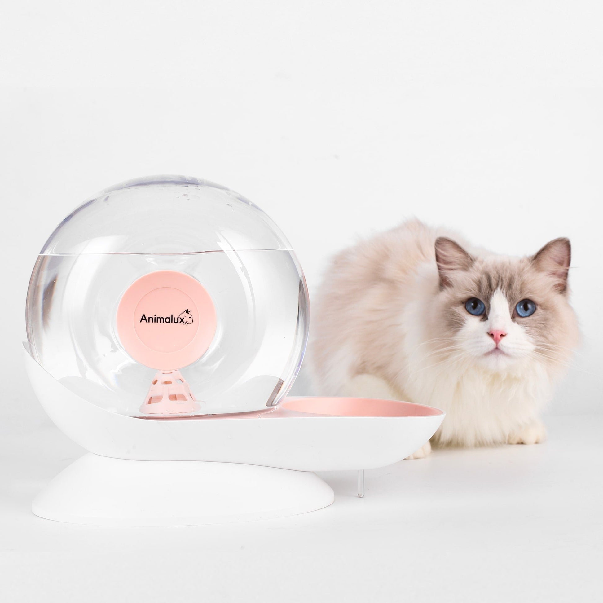 Fontaine a Eau Chat Aquafons Rose, Packshot #couleur_rose saumon
