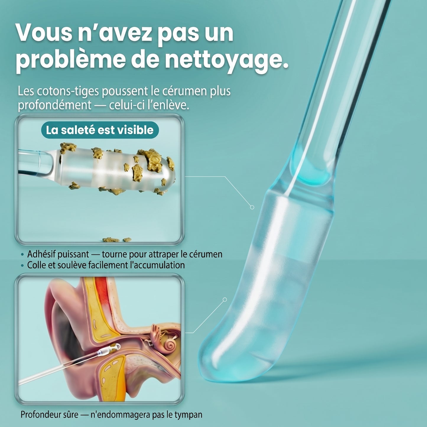 Stick Nettoyant Auriculaire Earclear